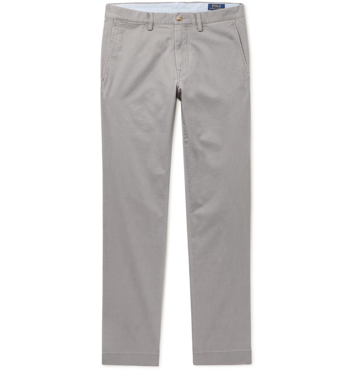 Polo Ralph Lauren Bedford Slim-fit Stretch-cotton Twill Chinos In Gray