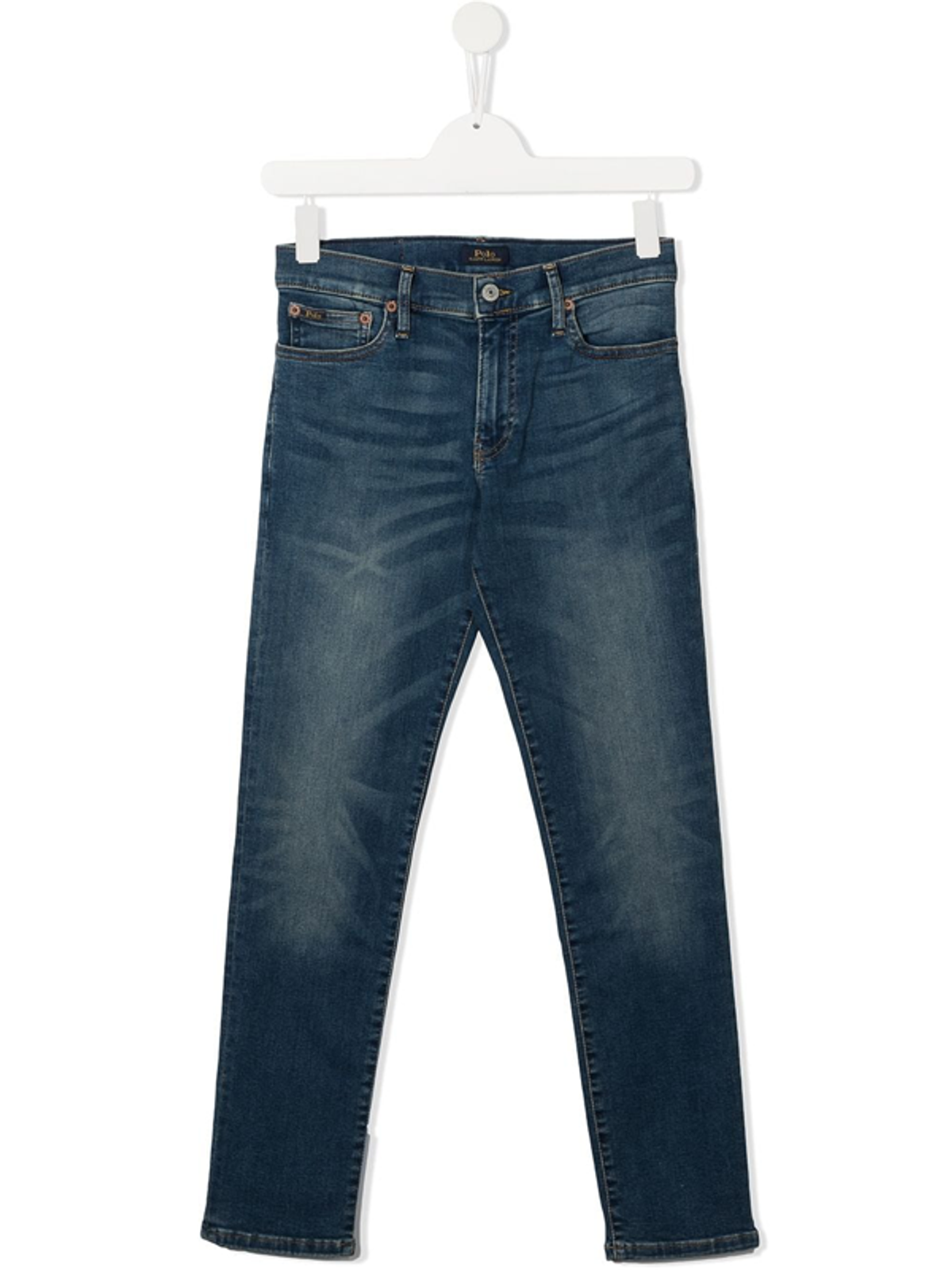 Polo Ralph Lauren Teen Mid-rise Straight-leg Jeans In Blue