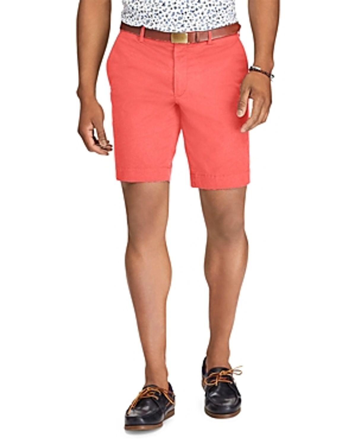 Polo Ralph Lauren Stretch Slim Fit Twill Shorts In Racing Red