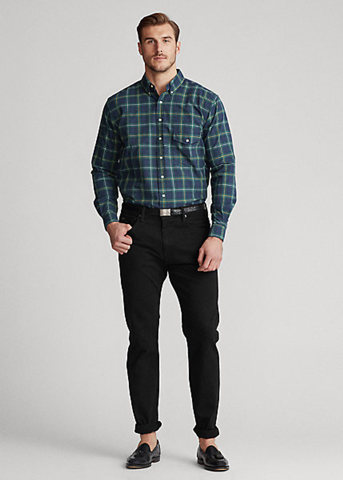 Polo Ralph Lauren Hampton Relaxed Straight Jean In Black