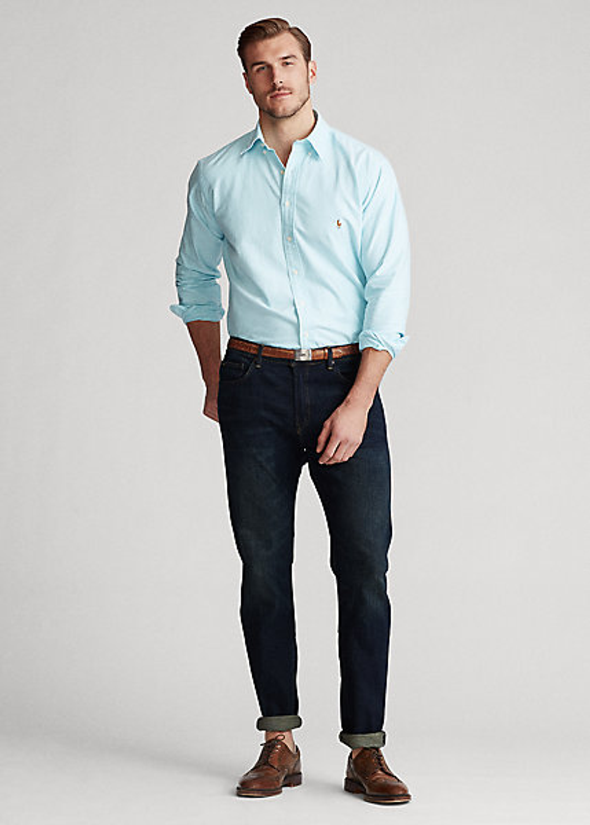 Polo Ralph Lauren Hampton Relaxed Straight Jean In Medium Indigo