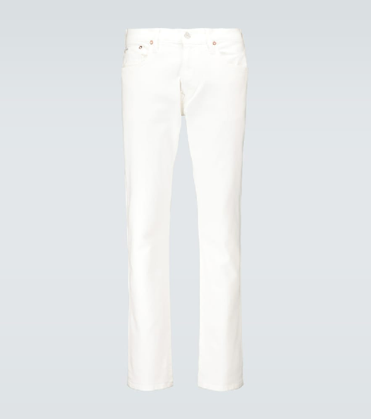 Polo Ralph Lauren Slim-fit Stretch-cotton Jeans In White