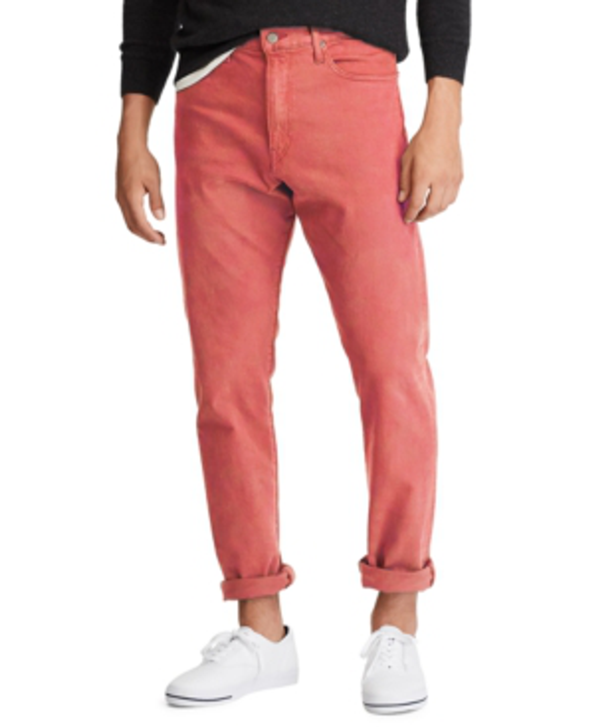 Polo Ralph Lauren Mens Prospect Straight Stretch Jeans In Hdn Jacobs Red Stretch