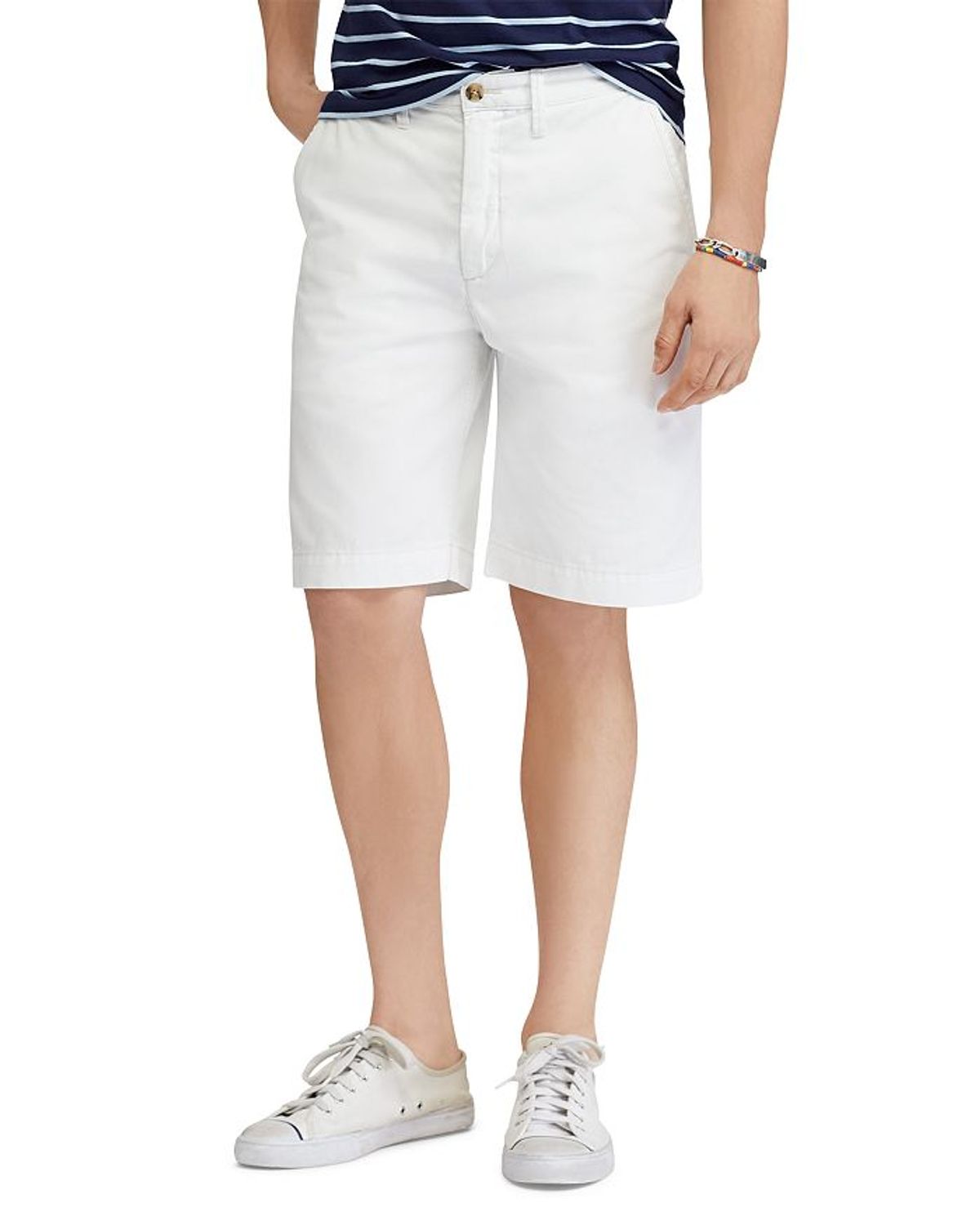 Polo Ralph Lauren Mens Relaxed Fit Twill 10 Short In White