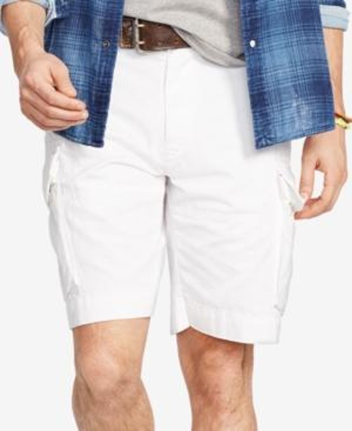 Polo Ralph Lauren Mens Shorts, Core 10.5 Classic Gellar Cargos In White