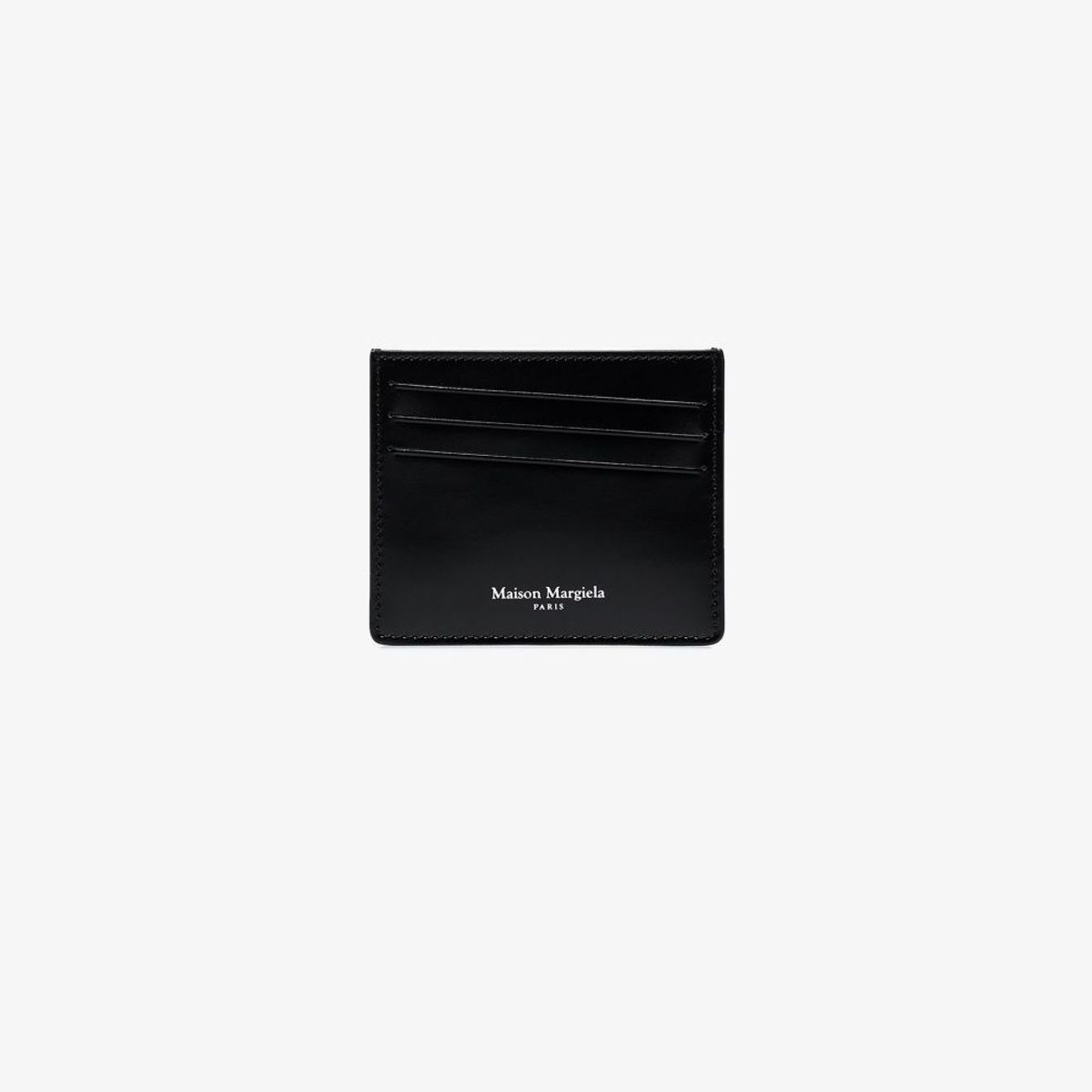 Maison Margiela Embossed Logo Card Holder In Black WHAT’S ON THE STAR?