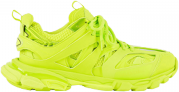 Balenciaga Track Sneaker In Yellow Mesh And Nylon