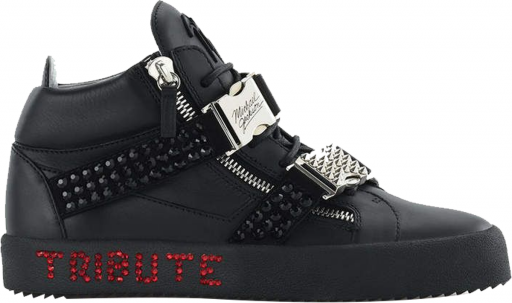Giuseppe Zanotti Limited Edition Tribute To Michael Jackson High-top Sneakers In Black