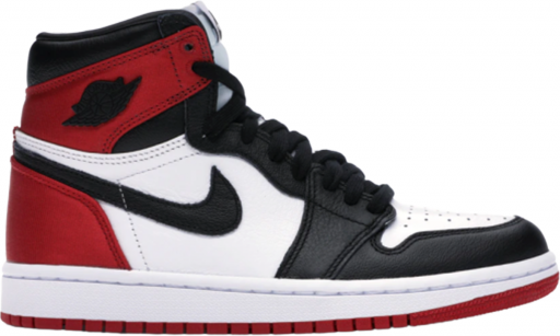 Nike Air Jordan 1 Retro High Satin Black Toe Sneakers