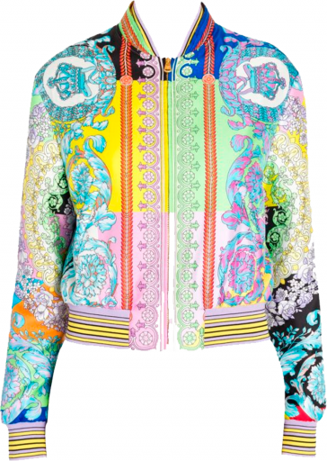 versace silk bomber jacket