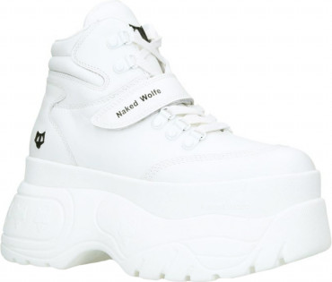 Naked Wolfe Spike White Leather Boots | WHAT'S ON THE STAR?