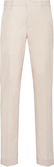 Prada Slim-Fit Washed Cotton Trousers