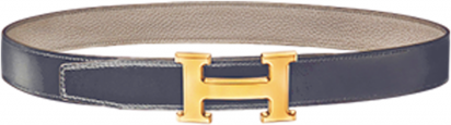 Hermes Reversible Leather Buckle Belt