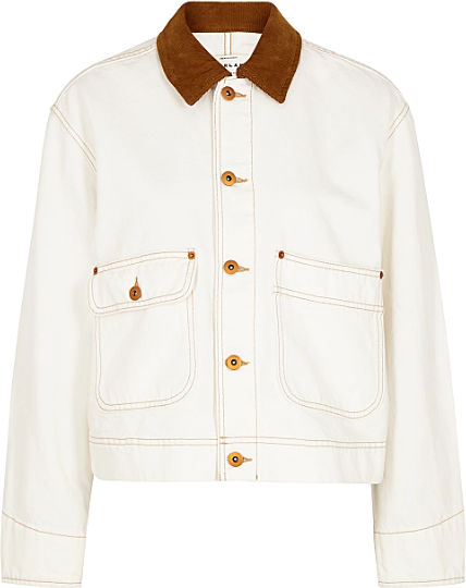 Slvrlake New Thompson Off-White Denim Jacket
