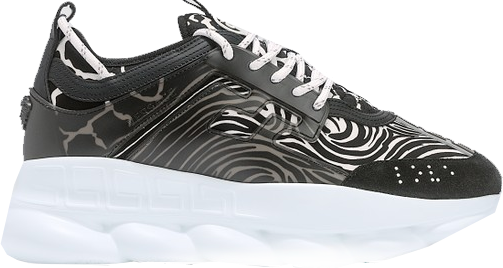 Versace Zebra Print Chain Reaction Sneakers