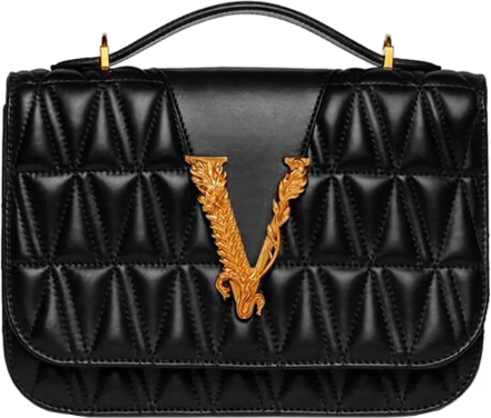 Versace Virtus Quilted Dual-Carry Bag