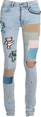 grateful dead thrasher classic jeans amiri