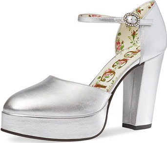 Gucci 85mm Agon Platform Dorsay Pump