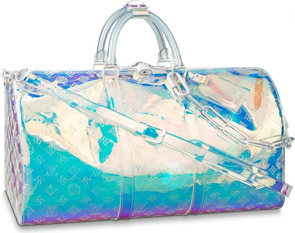 Louis Vuitton Prism Keepall Bandouliere Monogram 50 Bag