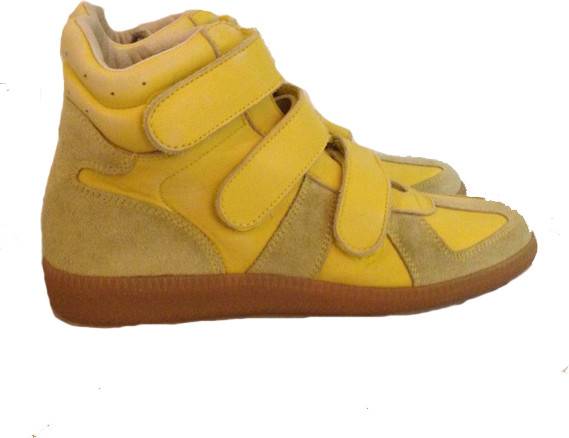 Maison Margiela Leather High-Top Trainers