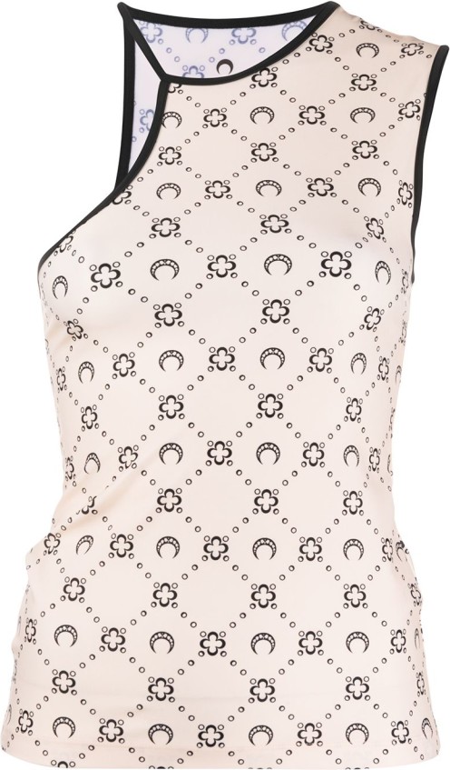 Marine Serre Crescent Print Cut-Out Top