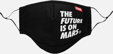 The Future Is On Mars Black Facemask 2.0 (W/ Filter)