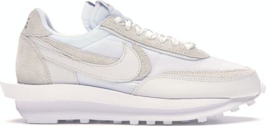 Nike × Sacai LD Waffle White Nylon Sneakers