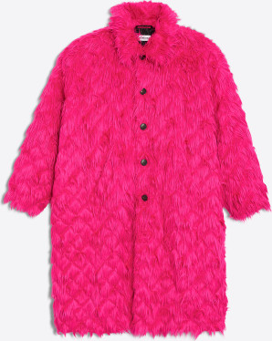 Balenciaga Rose Bubble Gum Coat