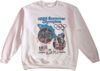 Do Not Disturb. Blue 1968 Olympic Print Sweatshirt