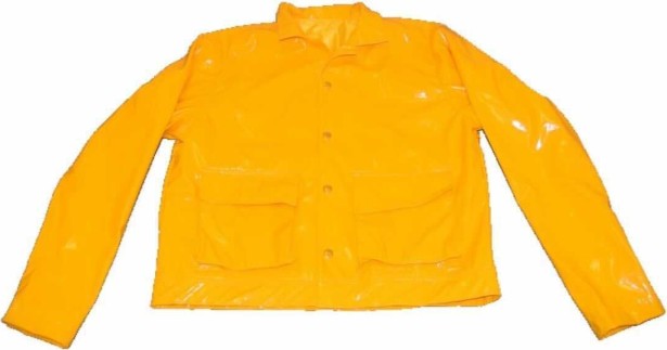 Delacasso Delacasso Yellow Vinyl Cargo Jacket