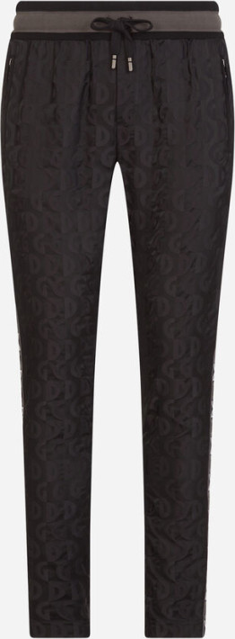 Dolce & Gabbana Jacquard Jogging Pants With DG Logo