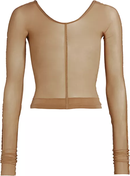 Helmut Lang Hosiery Sheer Long-Sleeve Top