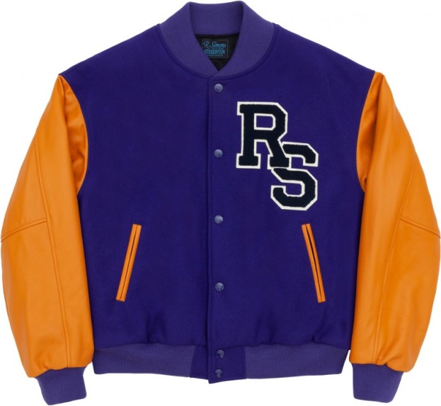 Raf Simons RS Patch Wool College Bomber Jacket