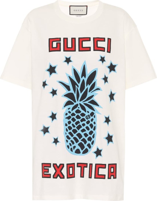 Gucci Exotica Cotton-Tersey T-shirt