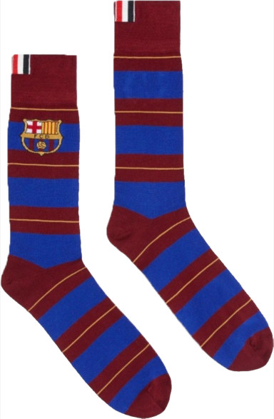 Thom Browne Multi-Color Cotton FCB Logo Mid-Calf Socks