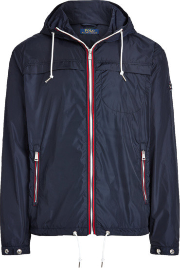 Ralph Lauren Navy Hooded Nylon Jacket