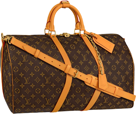 Louis Vuitton Keepall Bandouliere Wavy Monogram Legacy 50 Brown Bag
