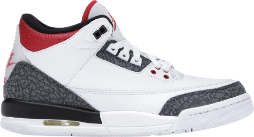 Jordan Jordan 3 Retro SE Fire Red Denim Sneakers