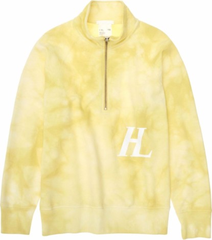 Helmut Lang Yellow Half-Zip Sweatshirt