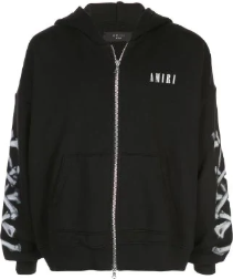 Amiri Black Bones Zip Hoodie | WHATâS ON THE STAR?