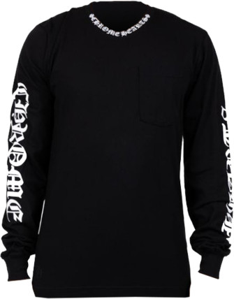 Chrome Hearts Collar Logo Script Long Sleeve | WHATâS ON THE STAR?