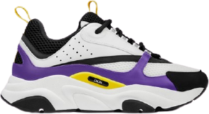 Dior B22 Purple Yellow Sneakers
