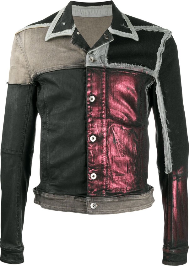 Rick Owens Cropped Faux-Leather Worker Jacket