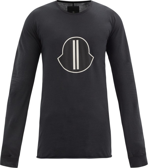 Rick Owens × Moncler Logo Long Sleeve T-Shirt