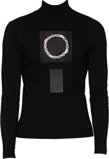 1017 Alyx 9SM Thorn-Patch Black Turtleneck