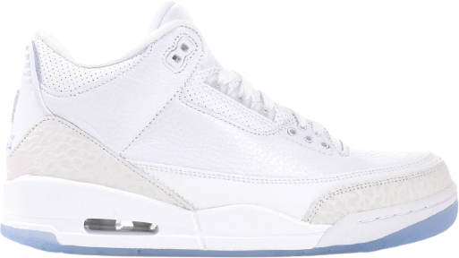 Jordan Jordan 3 Retro Pure White Sneakers
