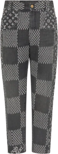 Louis Vuitton Giant Damer Waves Monogram Denim Pants