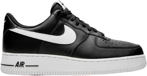 low top black air force ones