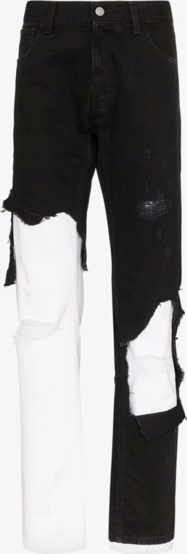 Raf Simons Destroyed Slim Fit Jeans