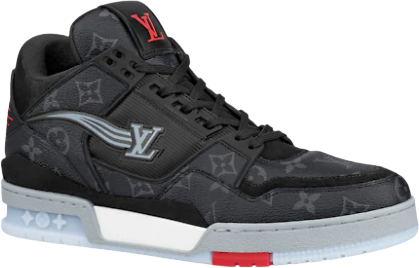Louis Vuitton Grey Trainer Sneakers